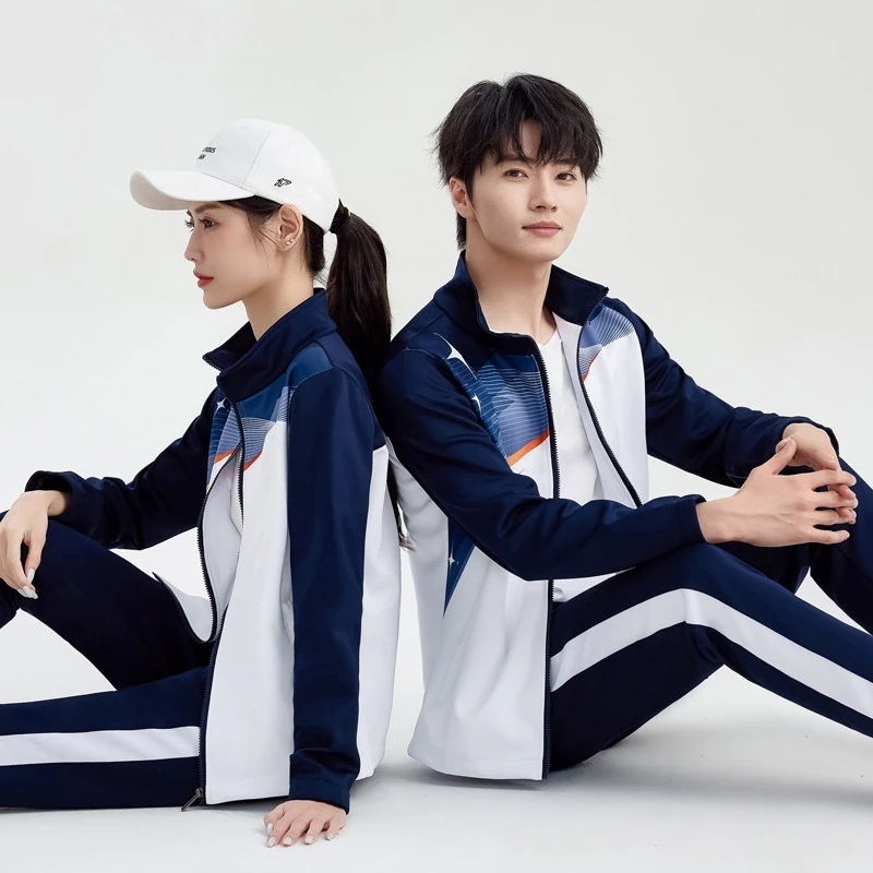 【上下セット】2024新作 春秋学生服クラス制服男女長袖スポーツ団体服秋スポーツスーツ中学生高校生服 ヨガウェア上下セット レディース トップス セットアップ