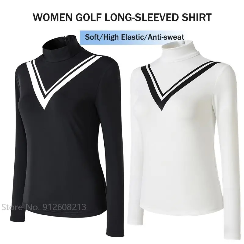 女性用長袖スポーツシャツ,韓国風,女性用スウェットシャツ,女性用スウェットシャツ,ハイカラー,2色