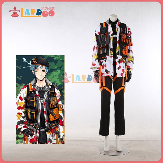 新タイプ追加 激安販売 ツイステッドワンダーランド ツイステ オクタヴィネル寮（SSRビーンズカモ） フロイド・リーチ コスチューム コスプレ衣装