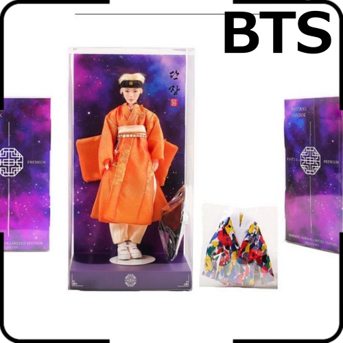 正規品* MATTEL限定* BTS 韓服 ファッションドール JIN オレンジ (韓服Ver/ idol Ver.衣装付) フィギュア