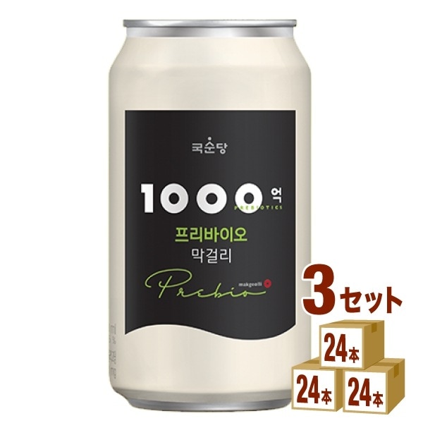 ＢＳＪ（百歳酒Ｊ） 麹醇堂 1000億 プリバイオ マッコリ 350ml 3ケース (72本)