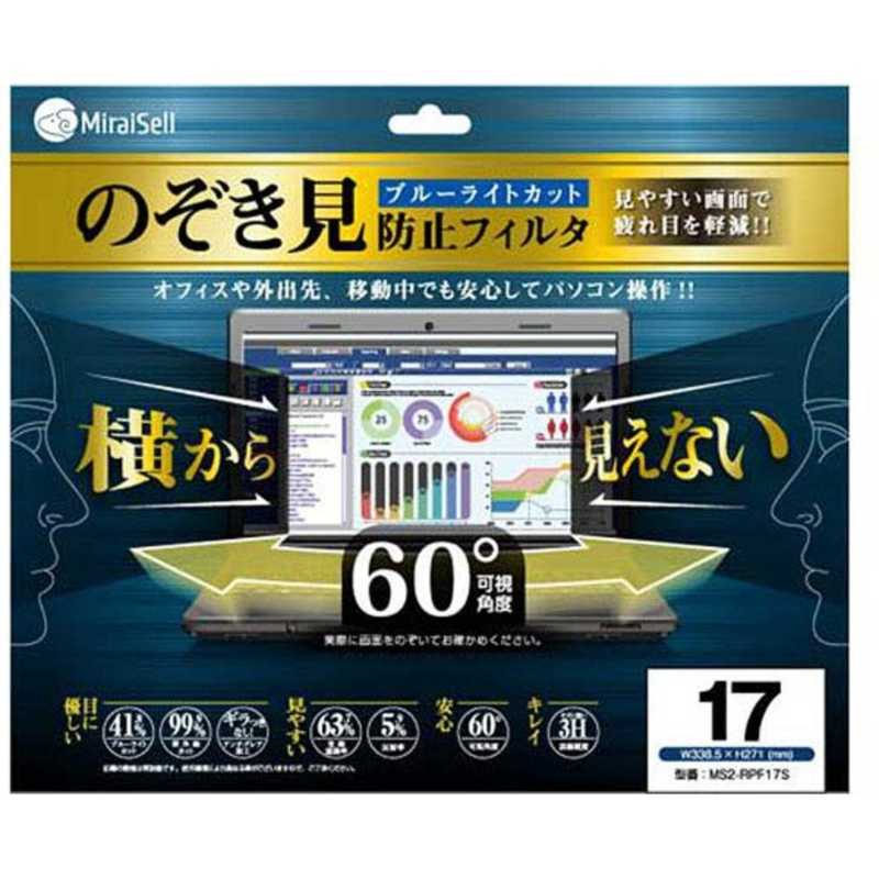 MIRAISELL　17インチ対応 プライバシーフィルム　MS2-RPF17S