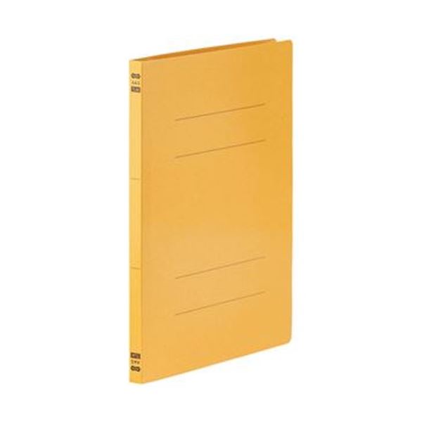（まとめ）TANOSEE フラットファイルPPラミネート表紙タイプ A4タテ 150枚収容 背幅17.5mm イエロー 1セット（120冊：10冊12パック）3セット