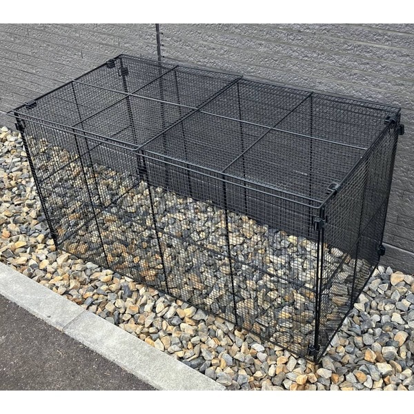 ゴミステーション 屋外 大型ゴミ箱 簡易折りたたみ式 DST-GOPE-1200 組立品