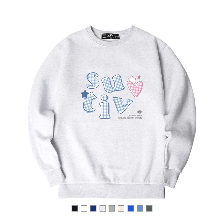 CHECK PATCH 起毛 マンツーマンTシャツ MTM (GPM4-5SP172)