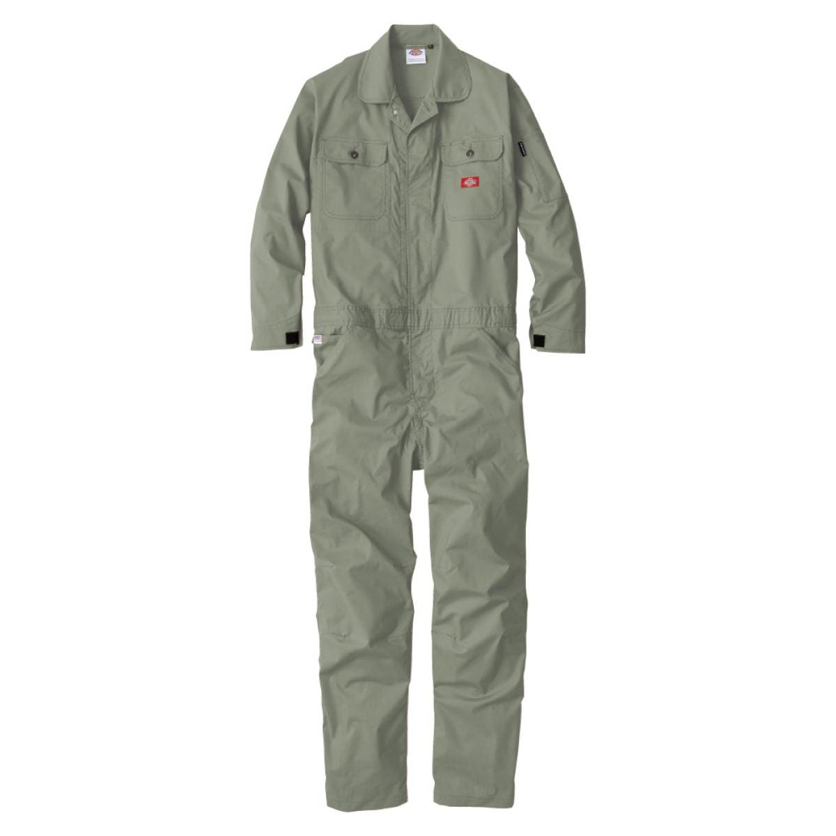 Dickies ストレッチCVC 長袖ツナギ D-746 シダー LL　ライトウェイト つなぎ 作業服 作業着 コットンベース 伸び ディッキーズ おしゃれ【代引不可/沖縄