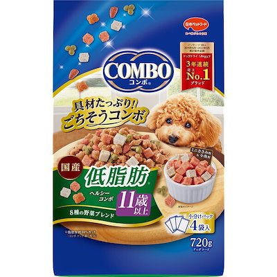 他サイト： 日本ペットフード コンボドッグ低脂肪11歳以上720g ペットの商品画像