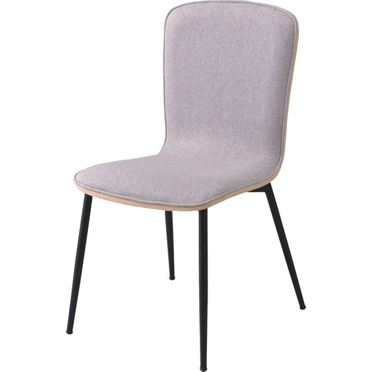 メイソン ダイニングチェア PC-106 アームレスチェア 北欧 木製 チェア アームレス 肘なし おしゃれ ブラウン グレー スチール脚 ファブリック シンプル ダイニング リビング ショップ 店舗 11,092円