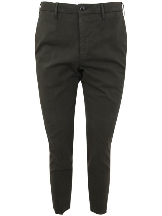 INCOTEX Men Straight Pants ZR851W 4055B 737 GREEN