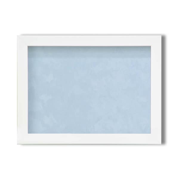 ( ピンバッチ 缶バッチ を飾れる額 ) B5 257×182mm ブルー 壁掛け スタンド付 フレーム 額縁 額