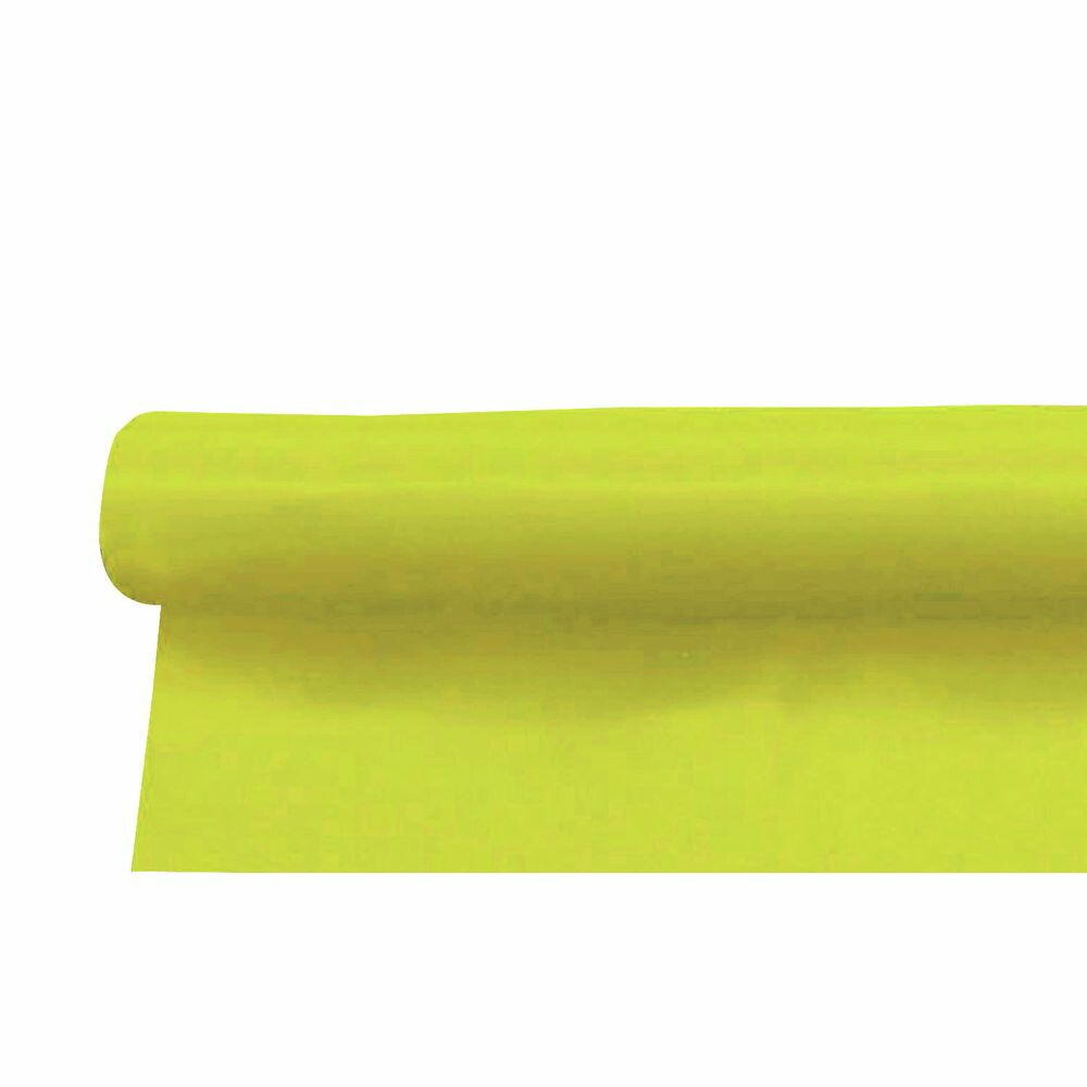 （まとめ買い）サテン布地 黄 4m切売 14182 [x3セット]