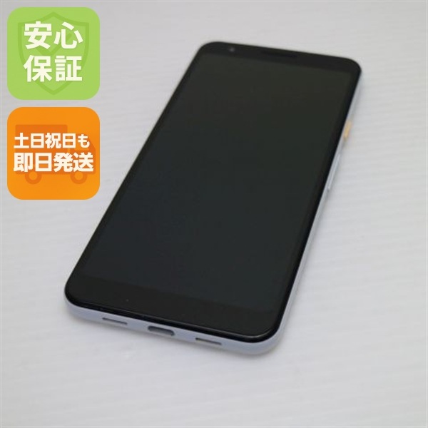 美品 Google Pixel 3a クリアリーホワイト 80