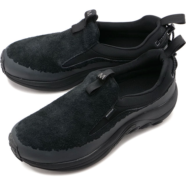 メンズ スリッポン ジャングルモック エボ ウィンター ウォータープルーフ [J005409] 防寒靴 全天候型 防水シューズ スニーカー BLACK/BLACK 黒 ブラック系
