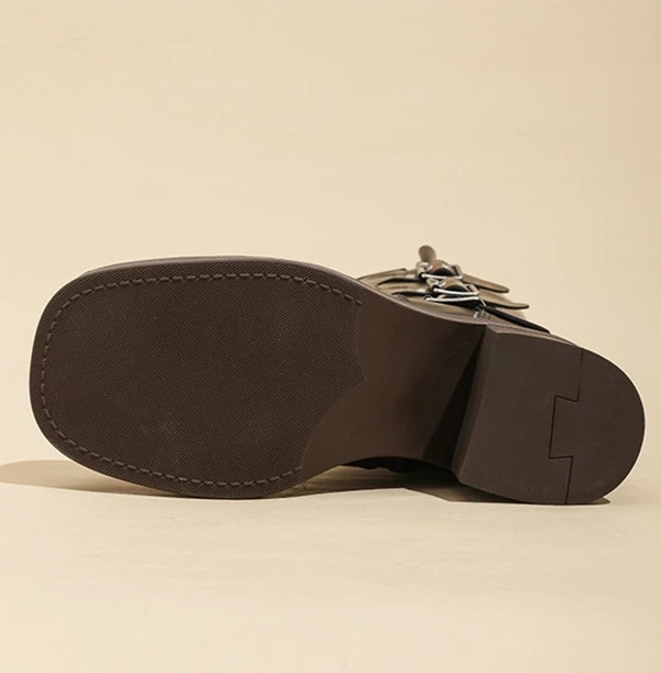 ロングブーツ 足が細く見える ブーツ ウエスタン 西部 旅行 ゆったり ロング レディース 歩きやすい ゆったり おすすめ ジョッキーブーツ ヒール 5cm 疲れない 靴 ブラウン おしゃれ 美脚 女