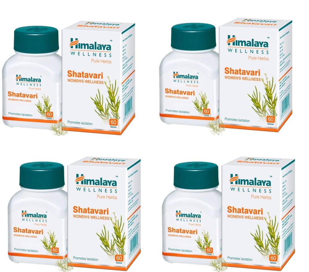 ヒマラヤハーバルズシャタバリ 250mg 4本セット(1本/60タブレット)