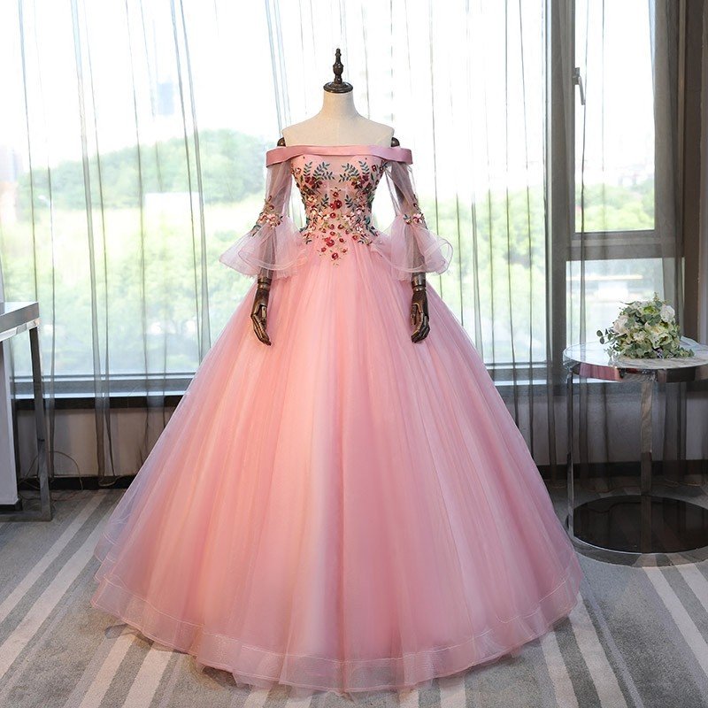 ロングドレス 演奏会 安い カラードレス 花嫁 結婚式 イブニングドレス 二次会 フォーマル 発表会 パーティードレス コンサート ピンク