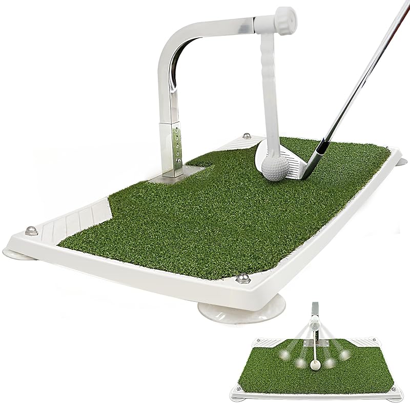 【国内即発】ゴルフ練習器具 スイング 練習 マット ゴルフスイングトレーナー ゴルフ練習 高さ5段階調節 室内 家庭用ゴルフクラブ練習シミュレーター ポータブルゴルフスイング練習マット