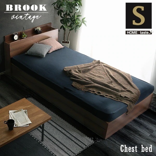 ベッド ベッドフレーム シングルベッド ベット ベットフレーム シングル ローベッド 木製 棚 引き出し収納 チェストベッド