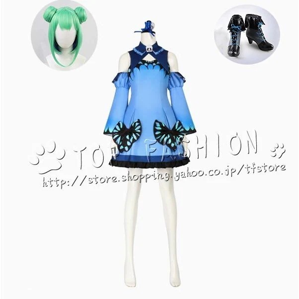 【品質良い 大好評中】バーチャルYouTuber 風 潤羽るしあ コスプレ衣装 ウィッグ cosplay コスチューム ハロウィン クリスマス