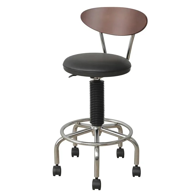 【即納】山善(YAMAZEN) サイバーコム 小まわりチェア カウンターチェア ブラック CB-388(BK/DBR)