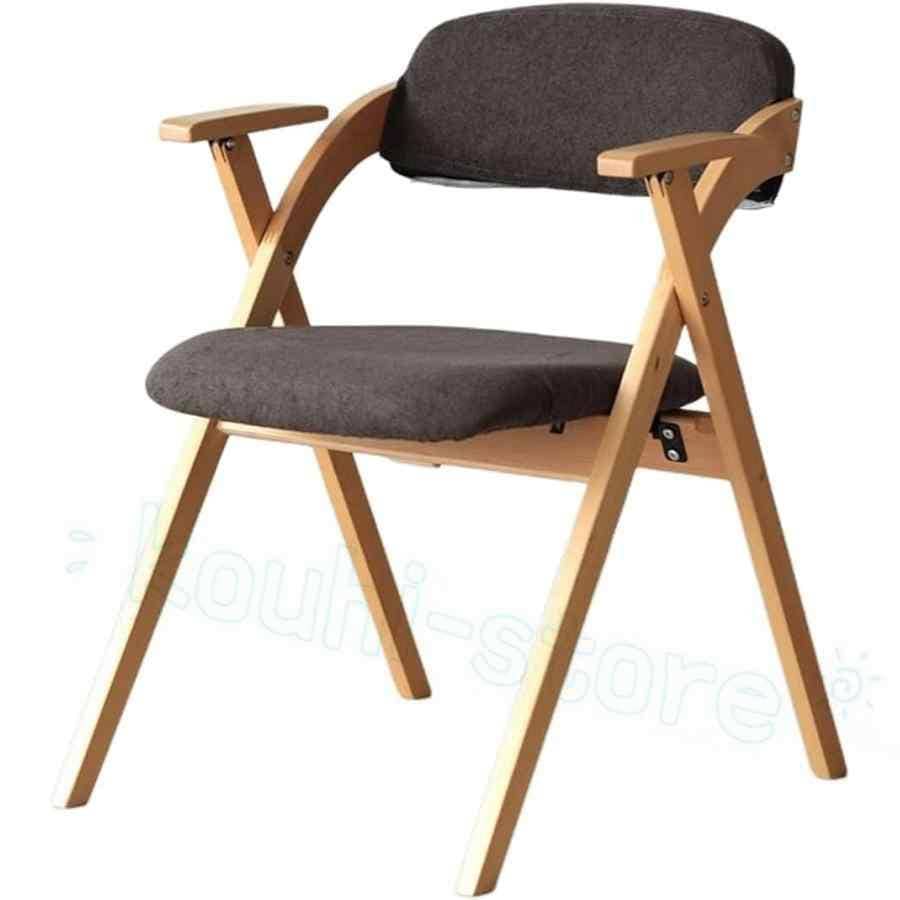 チェア ダイニングチェア 肘付き 木製 折りたたみ 椅子 リビングチェア 人間工学に基づいた椅子 ラウンジチェア ホームダイニングチェア 背もたれ付き テーブル