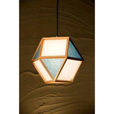 照明 おしゃれ 和風照明 新洋電気 ペンダントライト 的 mato S 1灯タイプ AP830-D 白×藍 和室 【送料無料】 19,536円