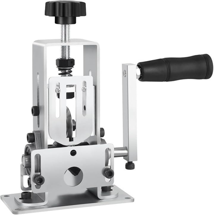 ワイヤーストリッパー 電線皮むき工具 ケーブル 手動 電線皮むき機 剥線機 小型 卓上固定 1mm-21mm(シルバー 1-21mm)