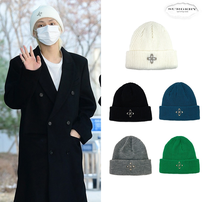 【seventeen ジュン着用】正規品 clover logo beanie ver.2