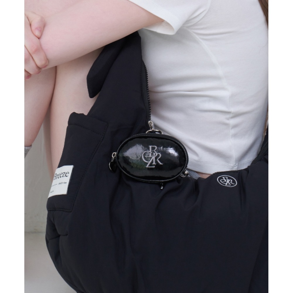 CITY BREEZE シンボルロゴミニキーリングバッグ_ブラック