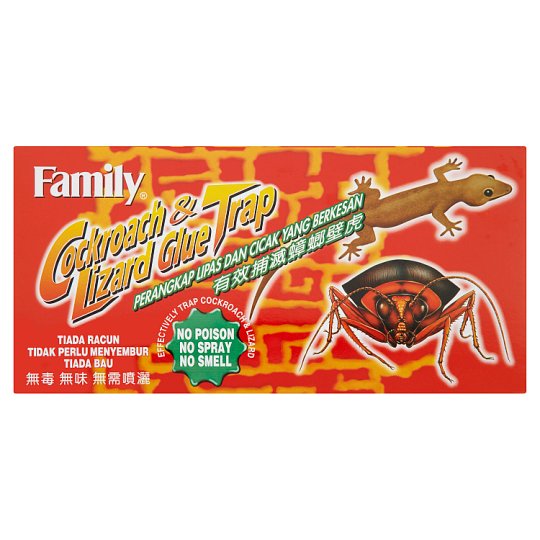 Family Cockroach & Lizard Glue Trap 5 Traps