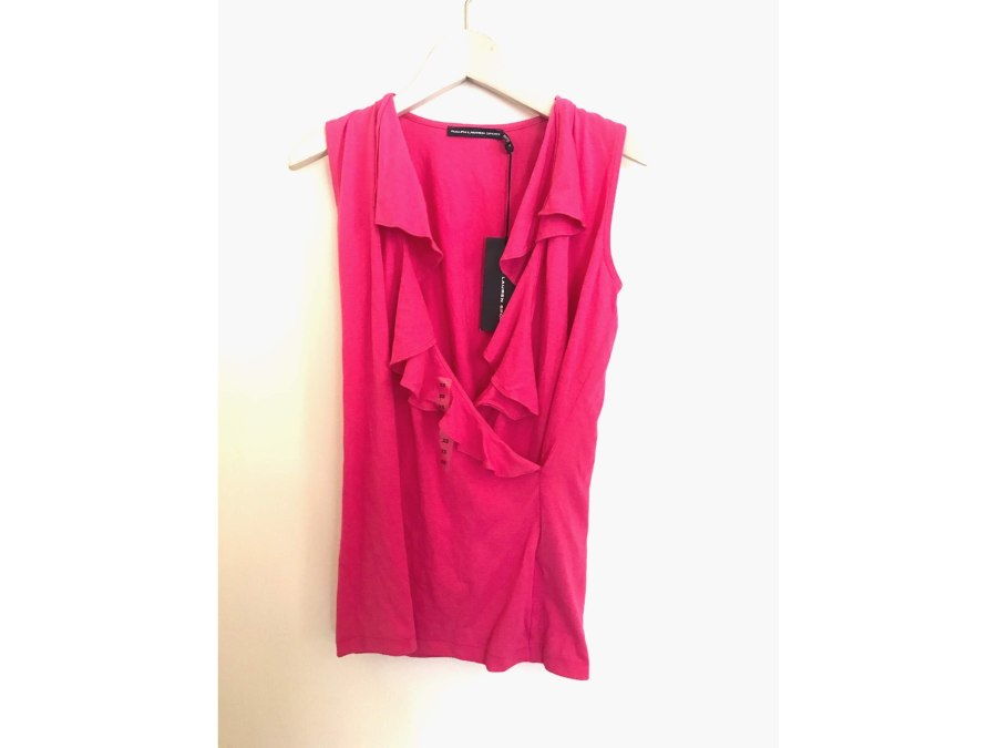 カットソー XSサイズ トップス ピンク系 タグ付き 【中古品】