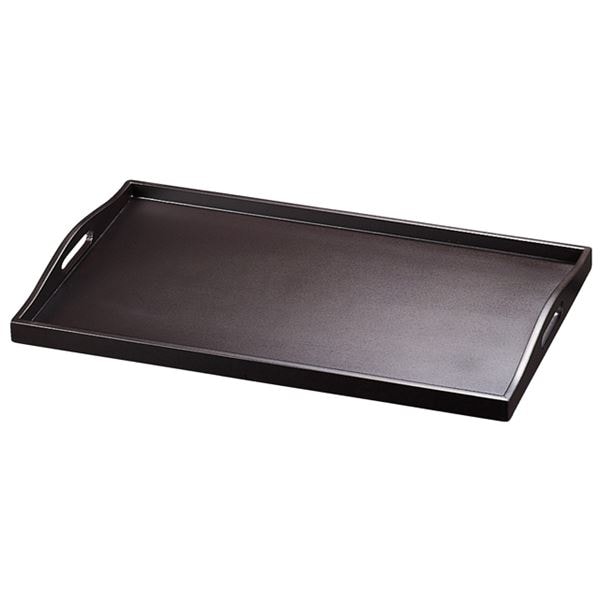 尺7 木製脇取盆/トレー (ウルミ乾漆 木) 515×303×43mm 日本製 (和食 レストラン 居酒屋 店舗 お店)