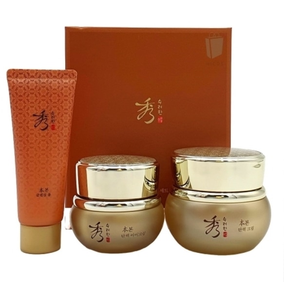 本 弾力 クリーム デュオ セット / 弾力クリーム 50ml + アイクリーム 25ml + クレンジングフォーム 40ml / 漢方コスメ 韓国コスメ kbeauty