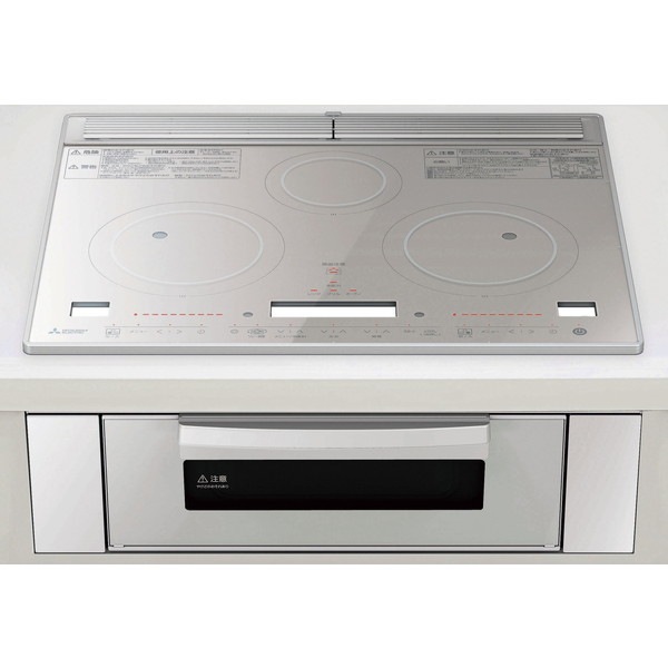 RE-321SR クリスタルシルバー [ビルトインIHクッキングヒーター (IH3口60cm幅+レンジグリル)]