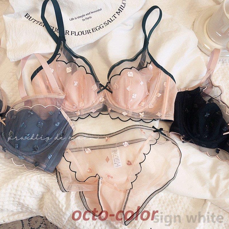 ブラジャー ショーツセット レースブラ ブラセット レース下着 ブラショーツセット 下着女性 上下セット 通販 透ける シースルーランジェリー 代30代40代
