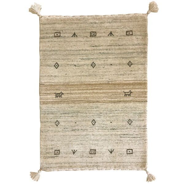 270054930 ギャッベ マット ラグ LORRI BUFFD L16 70120cm メーカー直送