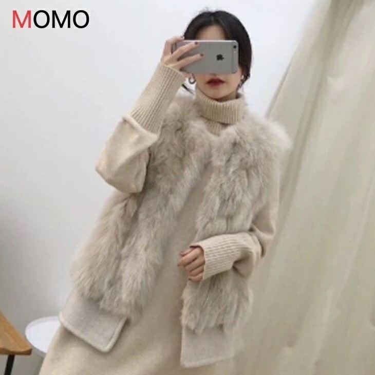 フォックスファー風ベスト ざっ今週の割引は 25% オフですくり羽織るベスト レディース ファーベスト フェイクファー ベスト