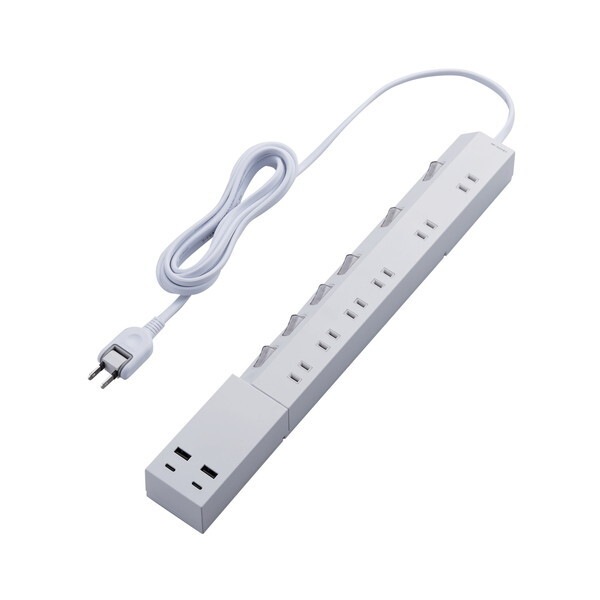 ECT-24625WH 45W個別スイッチ付きモジュール型USBタップ メーカー直送