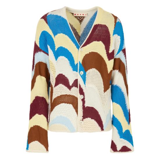MARNI Men Sweatshirts UFCB33 CDMG0189Q0 INR82 BLUE YELLOW