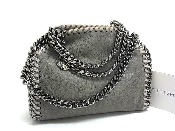 ステラマッカートニー ショルダーバッグ ファラベラ ミニ ショルダー バッグ エコレザー 700227 W9132 2WAY グレー シルバー金具 ハンドバッグ【本物保証】 22,436円