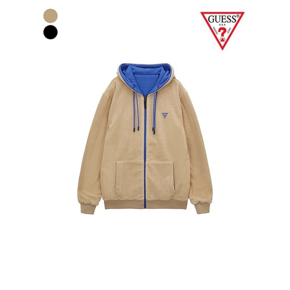 (Guess) Z2YL07FL04U アクティブウェアリバーシブルフリースフードジップアップ MM8K3310