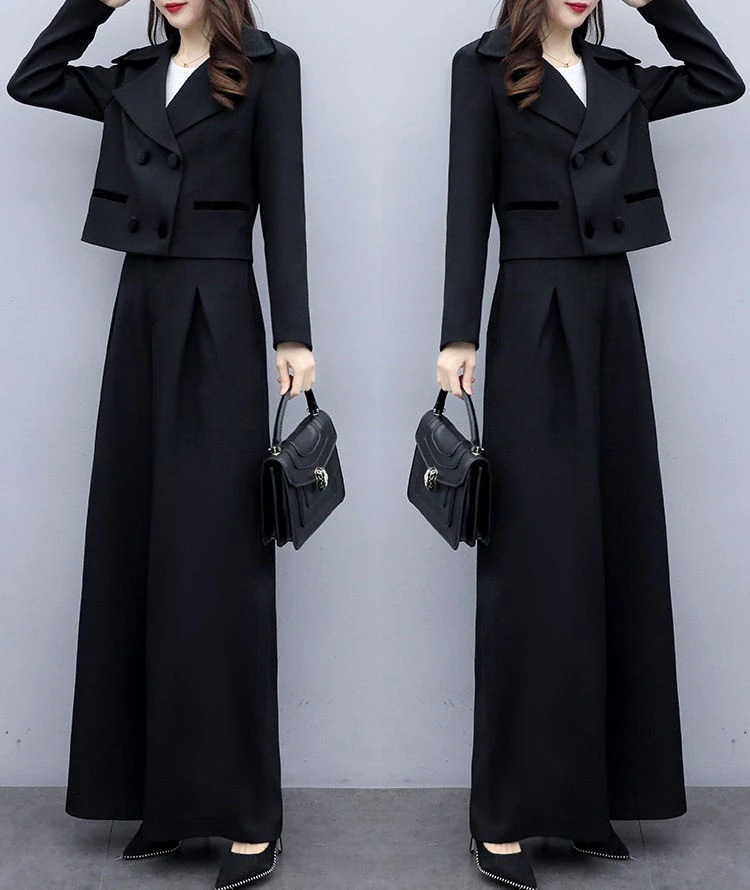 おしゃれ セットアップ レディース パンツスーツ ワイドパンツ ガチョウパンツ ゆったり 2点セット ママ 母親 L オフィス 通勤 事務所 フォマール 卒業式 入学式 30代40代50代 大