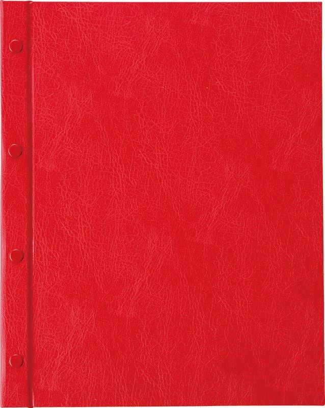 （まとめ買い）店舗用品 ホック式VPメニューブック A4/4ページ HB-201 エンジ [x3]