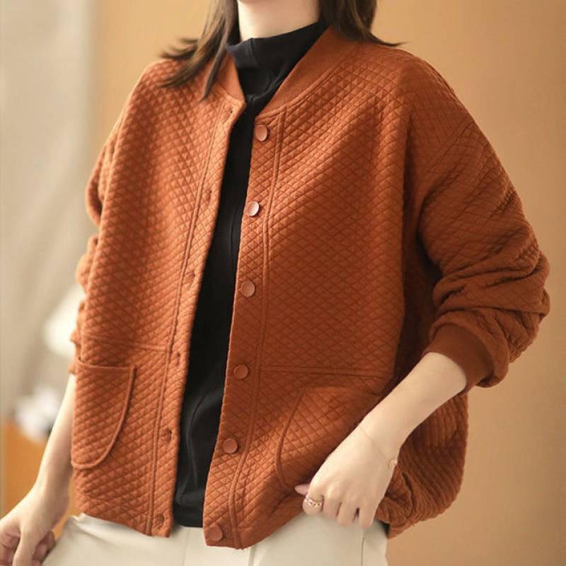 2025秋冬新作キルティング ショート丈 コート キルトコート 大きいサイズ 大人 ゆったり アウター 秋 冬 春 レディース 羽織り 上着 長袖 中綿