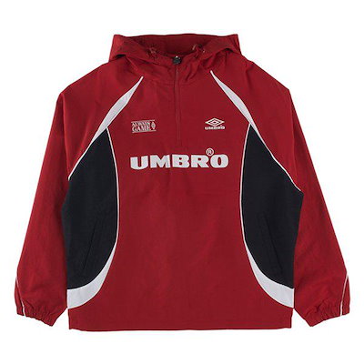 HBLスポーティカジュアルフード付きアノラック UQ123CWT21-RED0