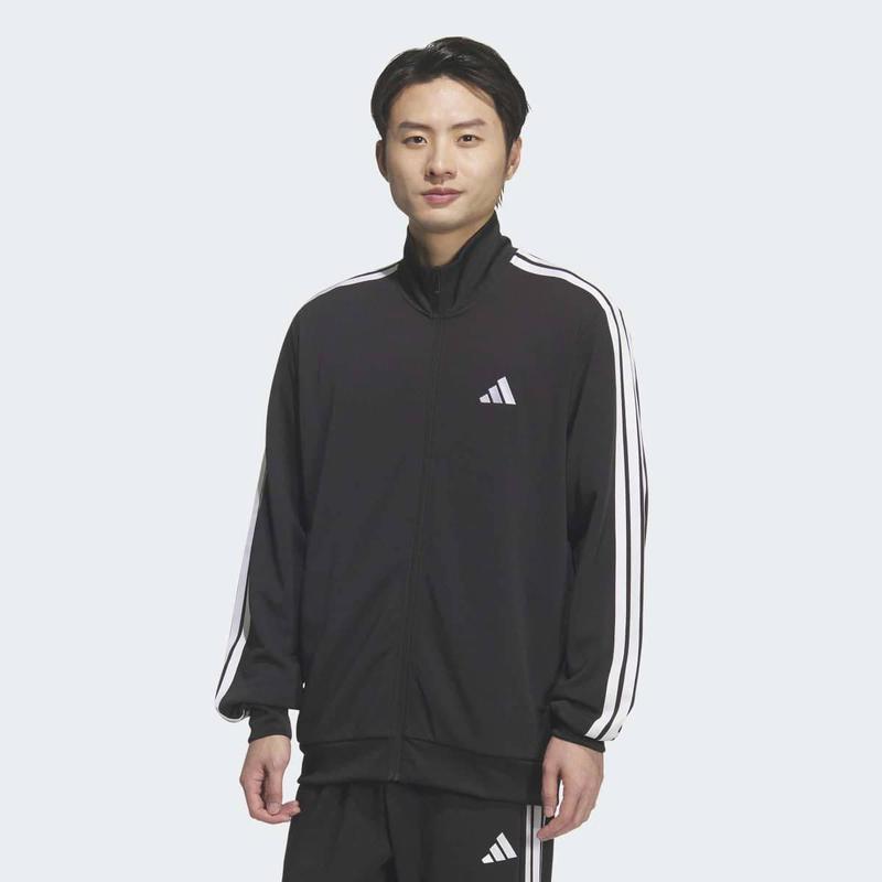 [男女共用] 3S レギュラーフィット ダブルニット トラックトップ (KR6429) パフォーマンス 基本ジャージ