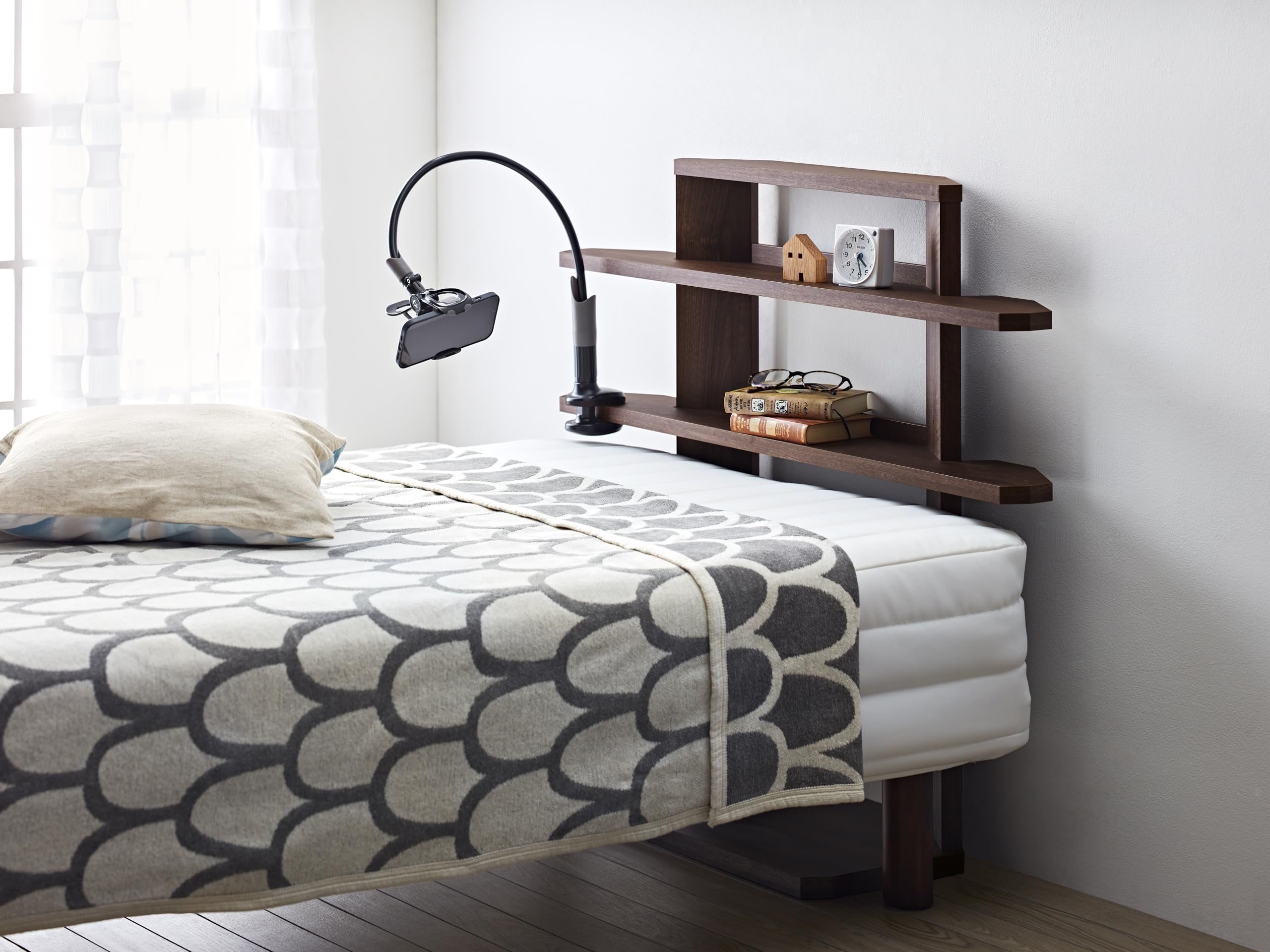 後付けヘッドボード 幅97×奥行30×高さ83.5cm ブラウン 高さ調節8段階 RDS-8010SH-DB 7,822円