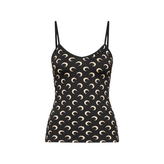 MARINE SERRE Women Tops WTO508A CJER0001 IT99 BLACK NEUTRALS
