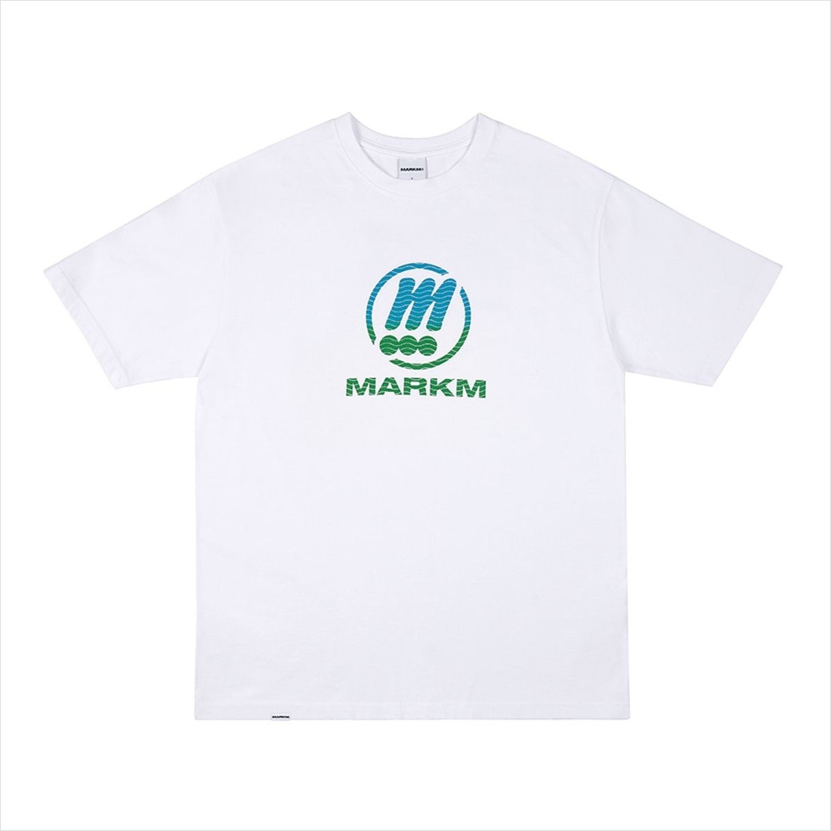 グラデーション ロゴ Tシャツ-ホワイト