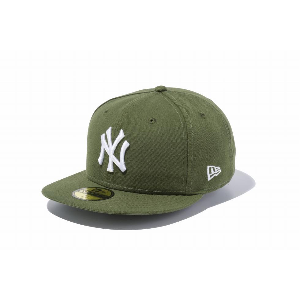 ニューエラ NEW ERA 59FIFTY MLB ニューヨーク・ヤンキース ライフルグリーン × ホワイト 14525201
